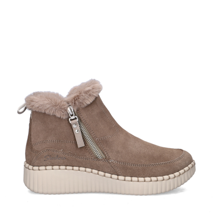 Skechers Wilshire Boulevard gevoerde boots – Bruin