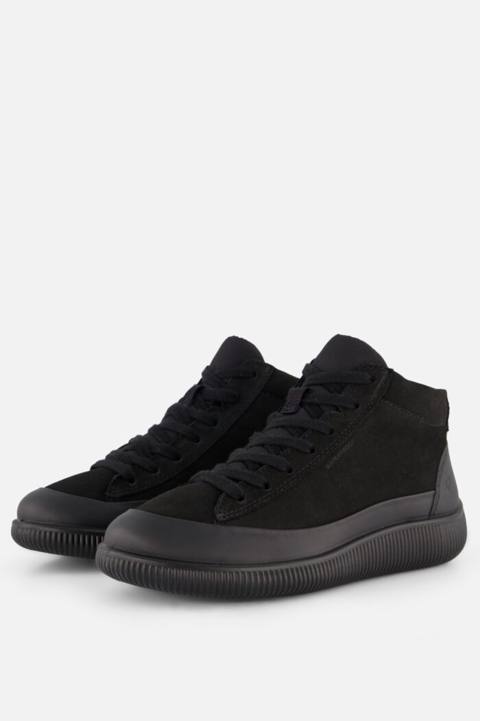ECCO Soft Zero W Veterbooties zwart Nubuck