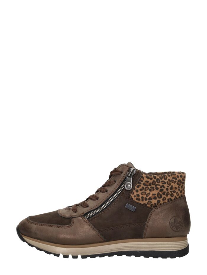 Rieker Veterschoenen Hoog – Donkerbruin