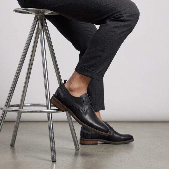 Van Lier Van Lier Amalfi Veterschoenen zwart Leer
