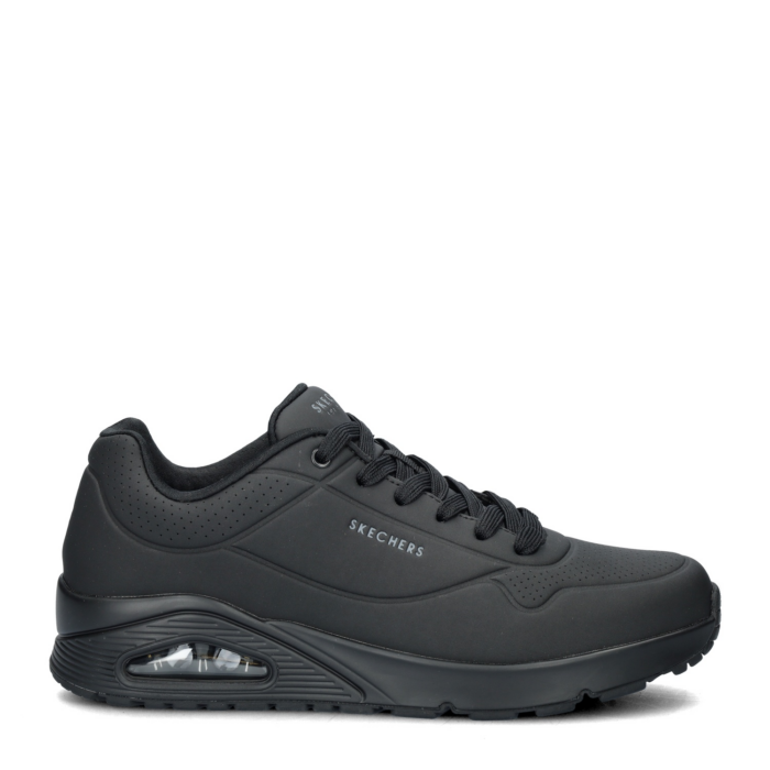 Skechers Uno Wide lage sneakers – Zwart