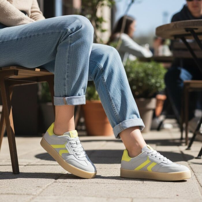 tamaris Sneakers blauw Suède