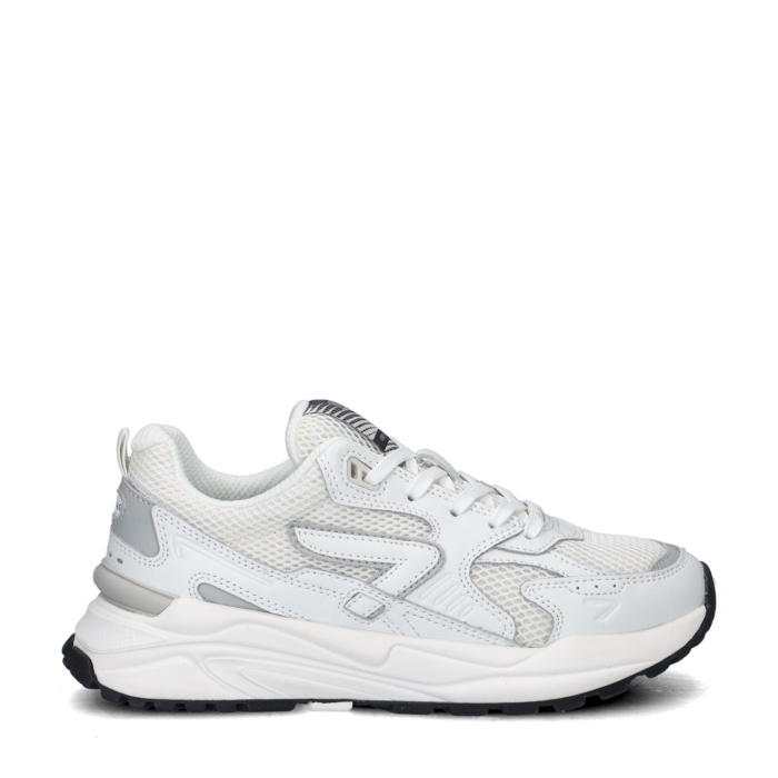 Hub Grid lage sneakers – Wit