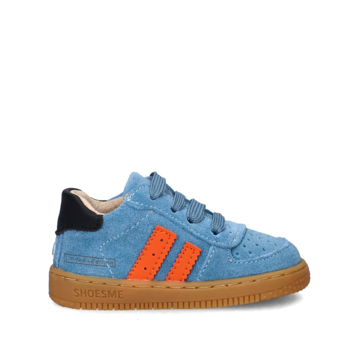 Shoesme Leren Lopen Sneakers blauw Suéde