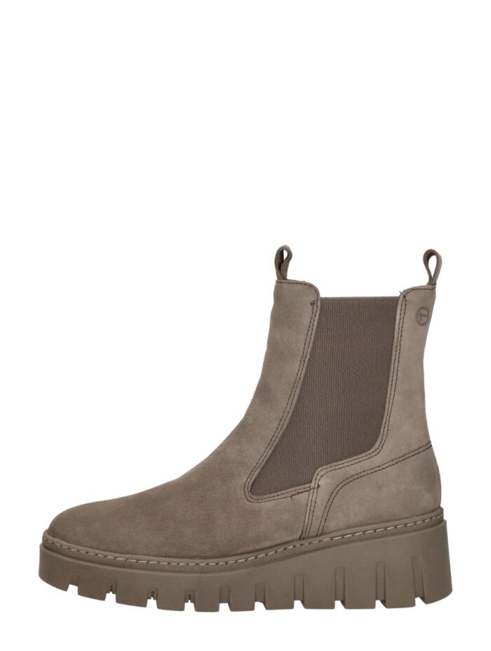 tamaris Enkellaarsjes Plat – Taupe