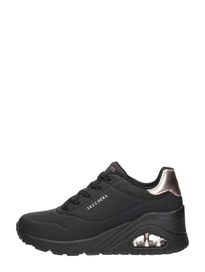 Skechers Uno Wedge -hi Steps – Zwart