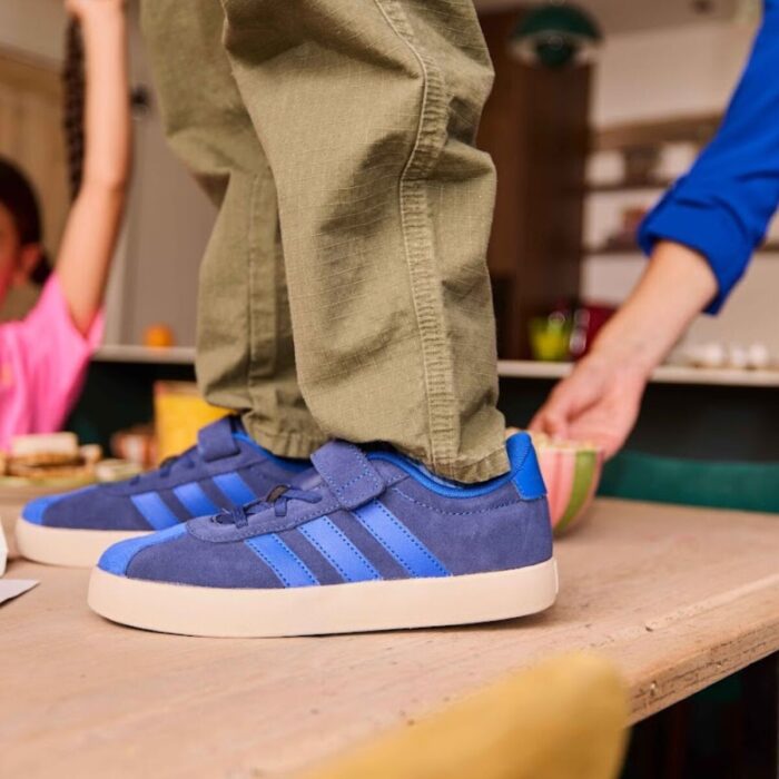 Adidas VL court 3.0 Sneakers blauw Suede