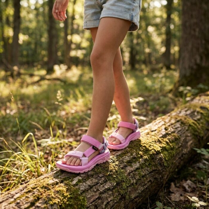Teva Hurricane Sandalen roze Textiel