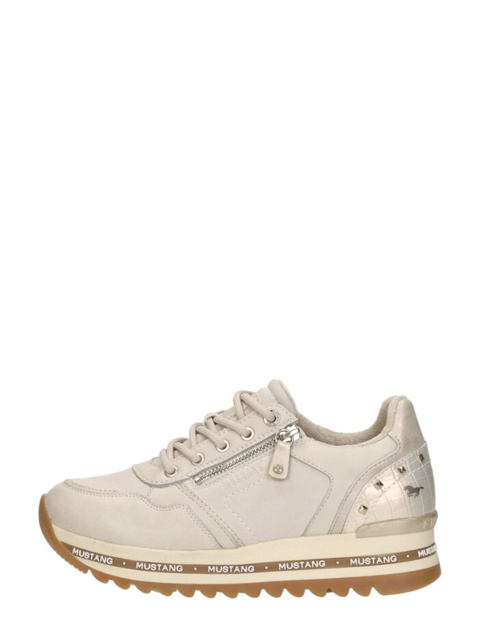mustang Sneakers Laag – Gebroken wit