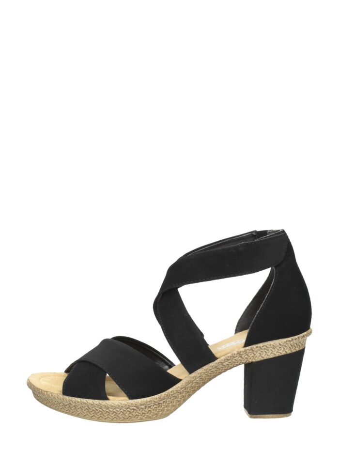 Rieker Dames Sandalen – Zwart