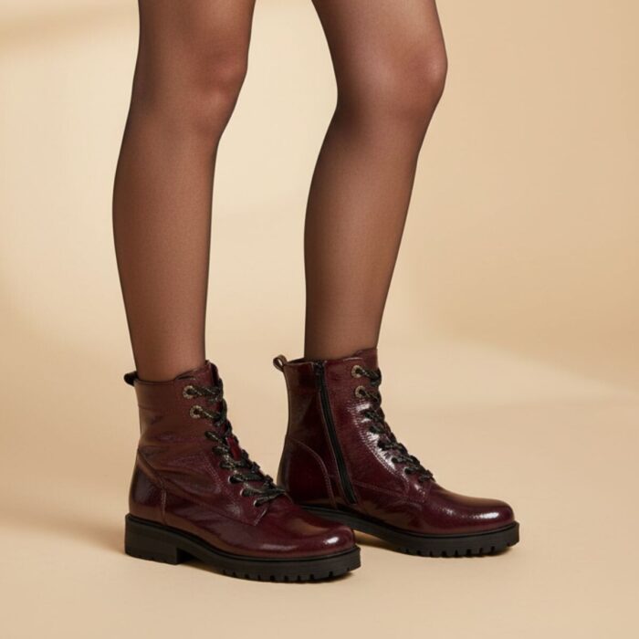 Gabor Veterboots rood Lak Synthetisch