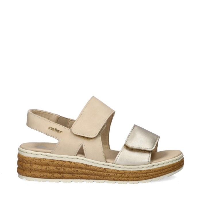 Rieker sleehak – Beige