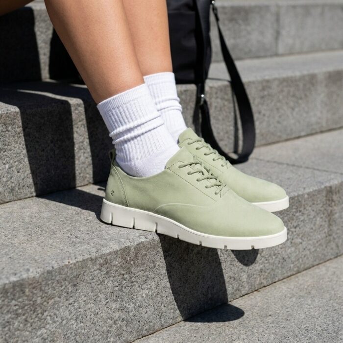 ECCO Bella Sneaker groen Nubuck