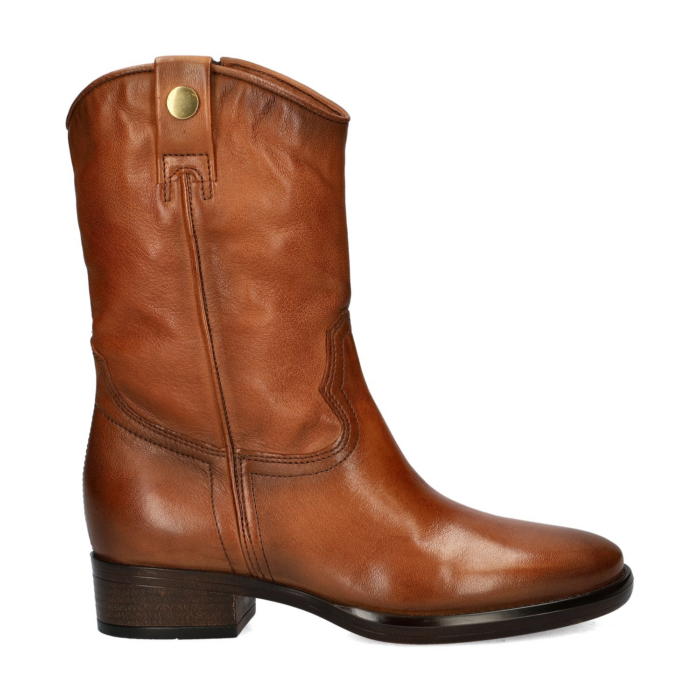 Nelson rits- & gesloten boots – Cognac