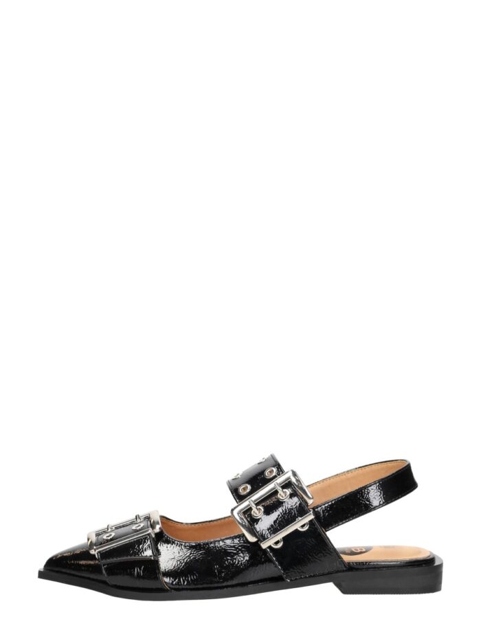 Sub55 Slingbacks Zwartlak – Zwart lak