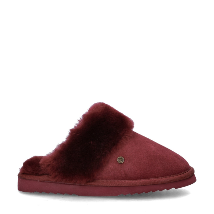 Warmbat Pantoffels Flurry Port Rood