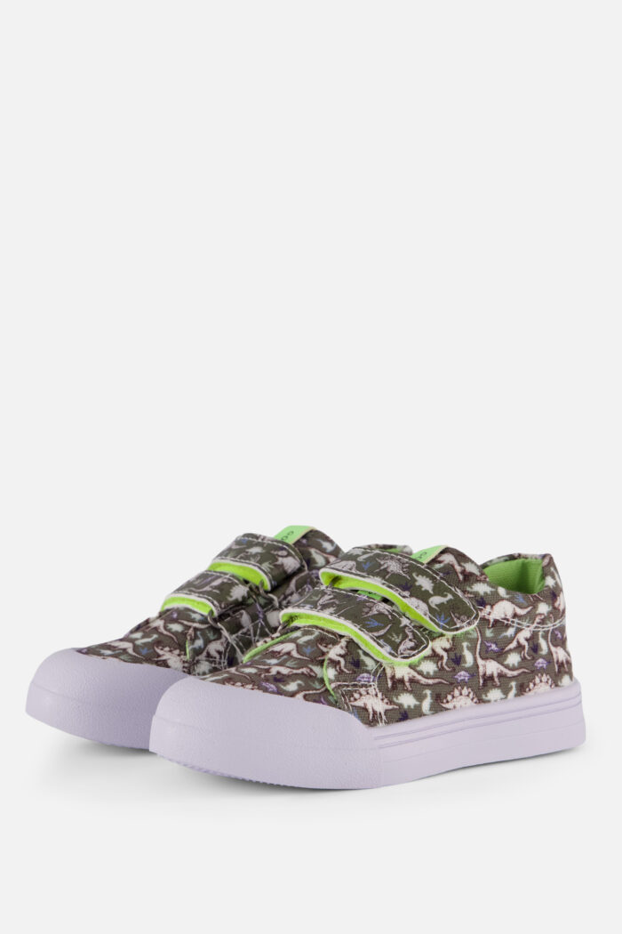 Go Bananas Go Banana’s Sneaker Dino groen Canvas