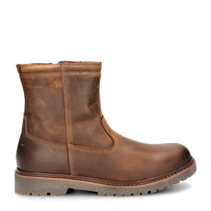 Nelson Gevoerde boots – Cognac