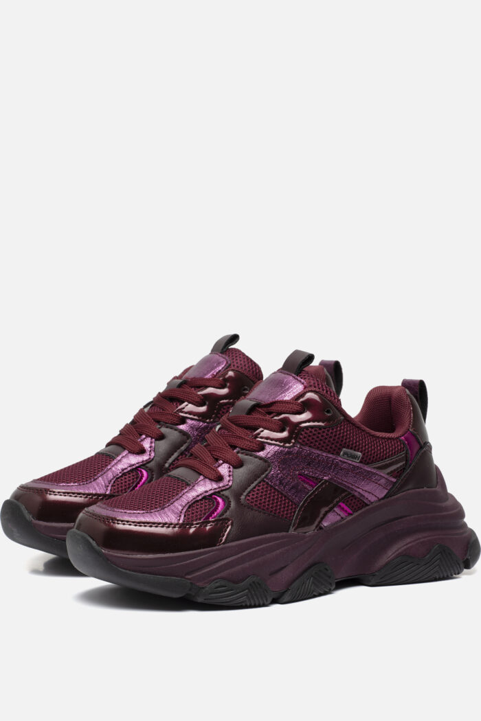 POSH by Poelman POSH by Poelman Sneakers rood Synthetisch – Bordeaux