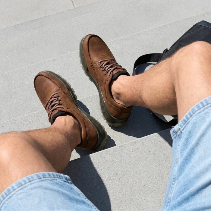 ECCO Track 25 Veterschoenen bruin Nubuck