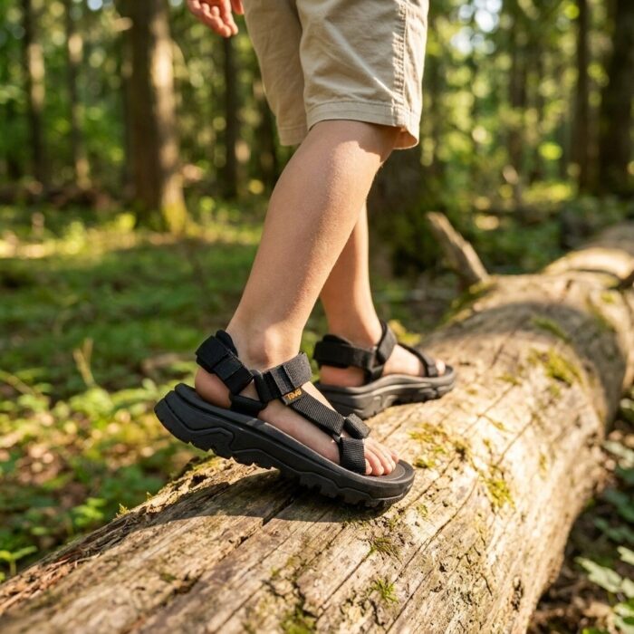 Teva Hurricane Sandalen zwart Textiel
