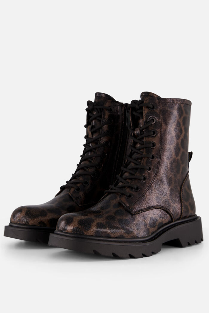 tamaris Leopard Veterboots bruin Textiel