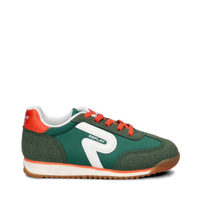 Replay Yard JR lage sneakers – Groen