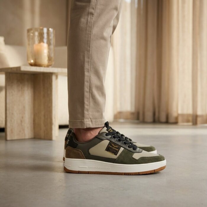 PME Legend PME Gobbler Sneakers beige – Groen
