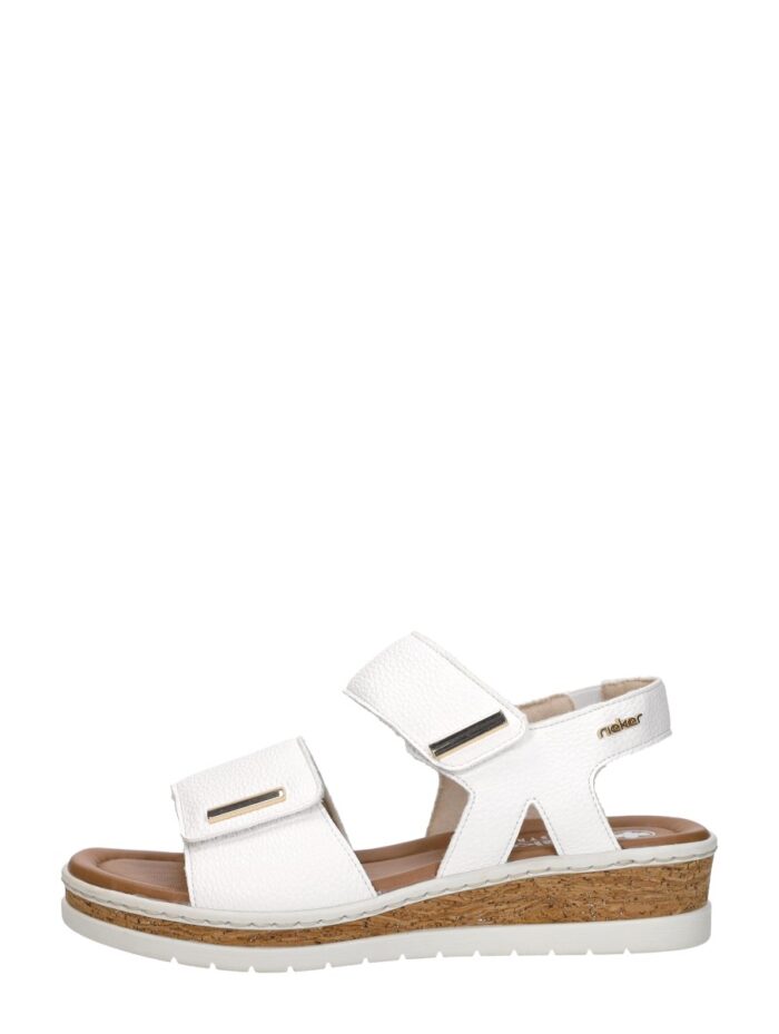 Rieker Sandalen Plat – Wit