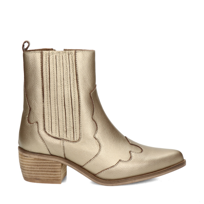 Nelson rits- & gesloten boots – Goud