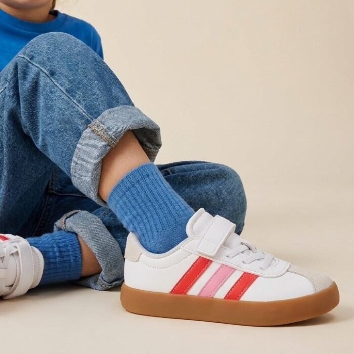 Adidas VL Court 3.0 Sneakers wit Leer