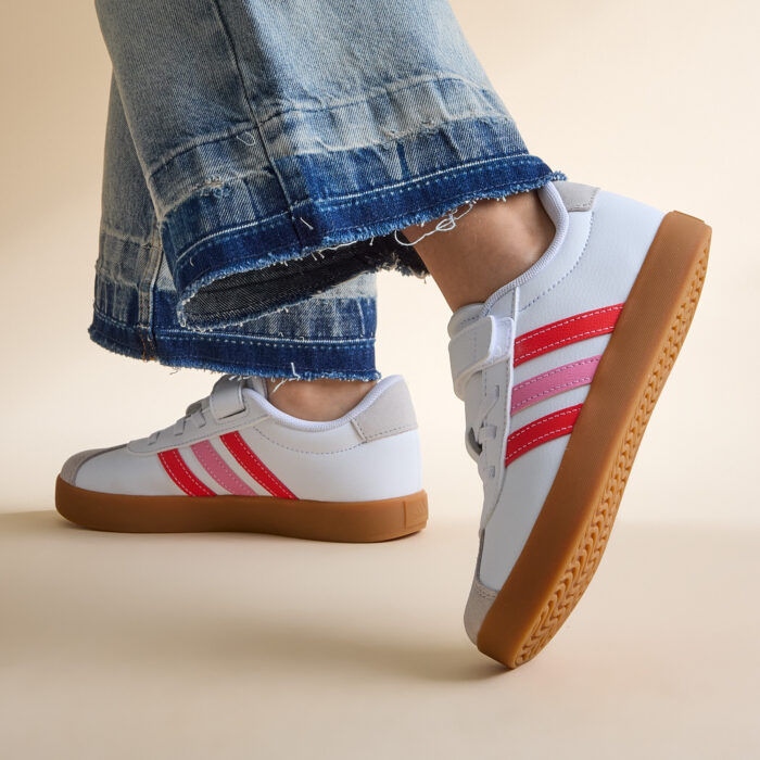 Adidas VL Court 3.0 Sneakers wit Leer