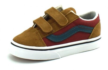 Vans Old Skool V Cognac VAN78 – Zwart,Blauw,Licht blauw,Bruin,Bruin,Cognac,Roze,Olive,Grijs,Grijs,Oranje,Blauw