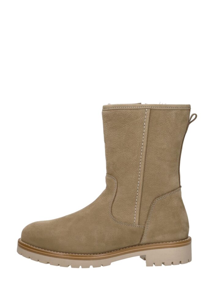 Sub55 Enkellaarsjes Plat – Beige