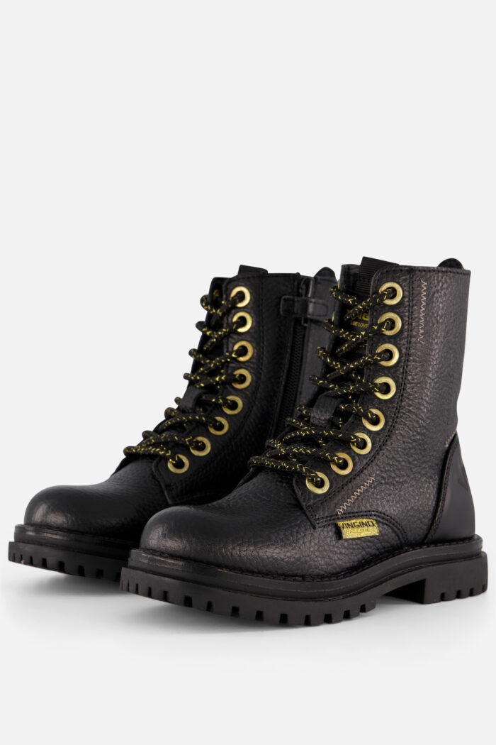 VINGINO Shirley Veterboots zwart Leer