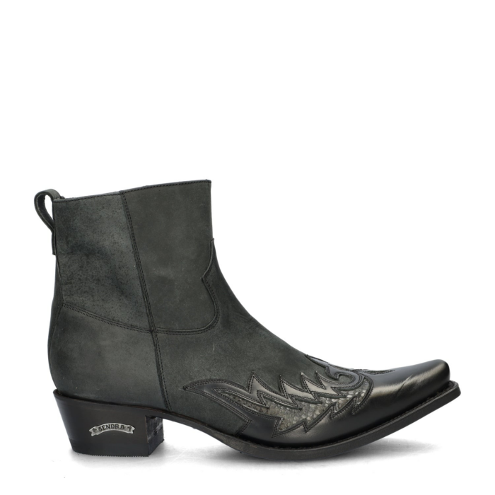 Sendra Ridding 12185 rits- & gesloten boots – Zwart