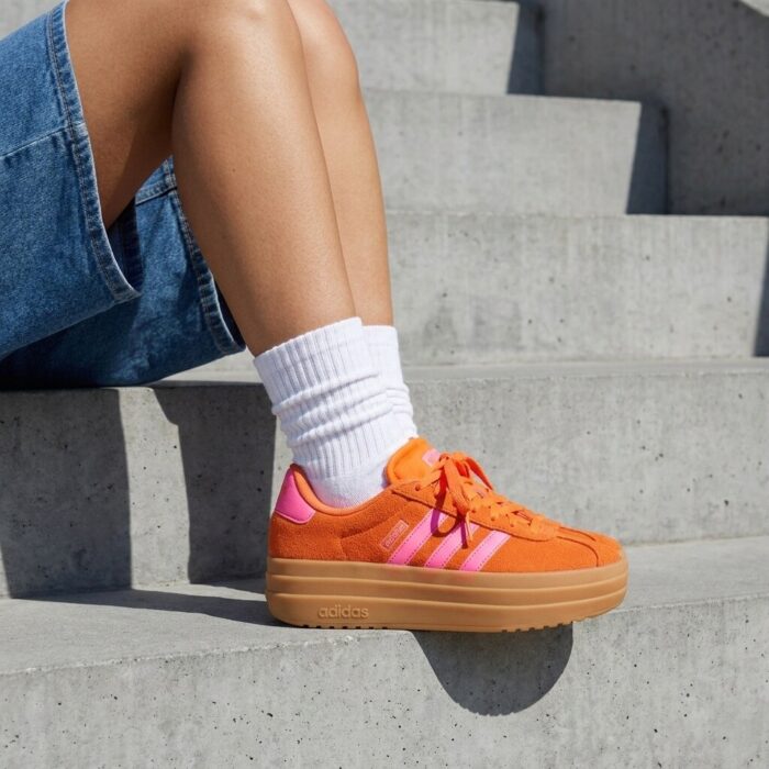 Adidas VL Court Bold Sneakers oranje Leer