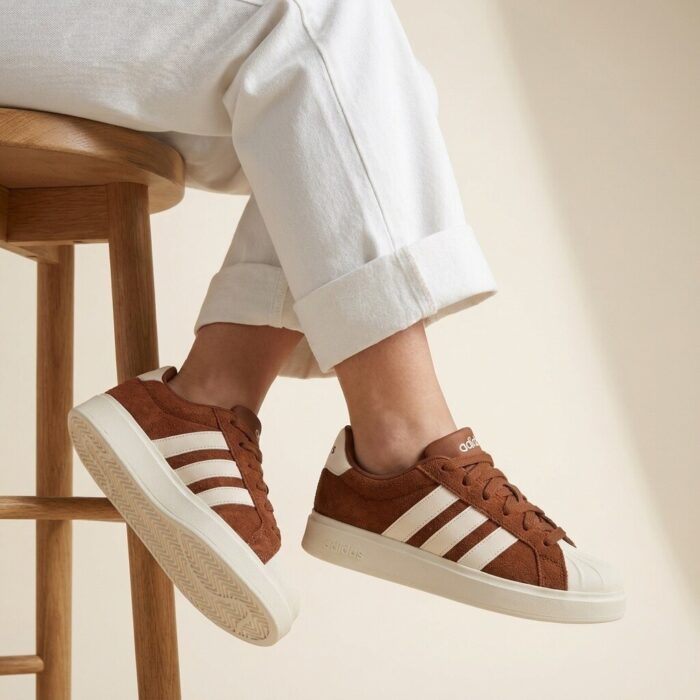 Adidas Streettalk Sneakers bruin Suede