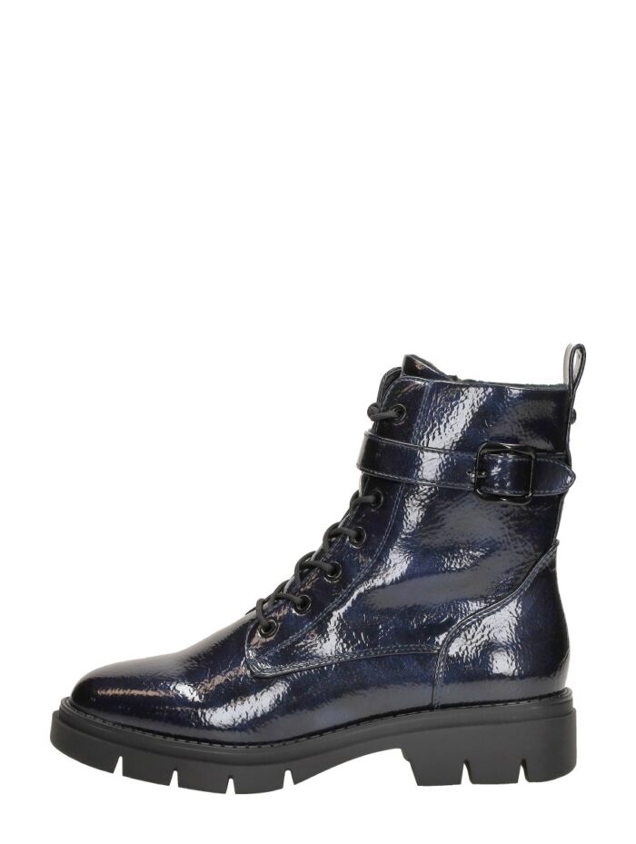 tamaris Veterschoenen Hoog – Blauw lak