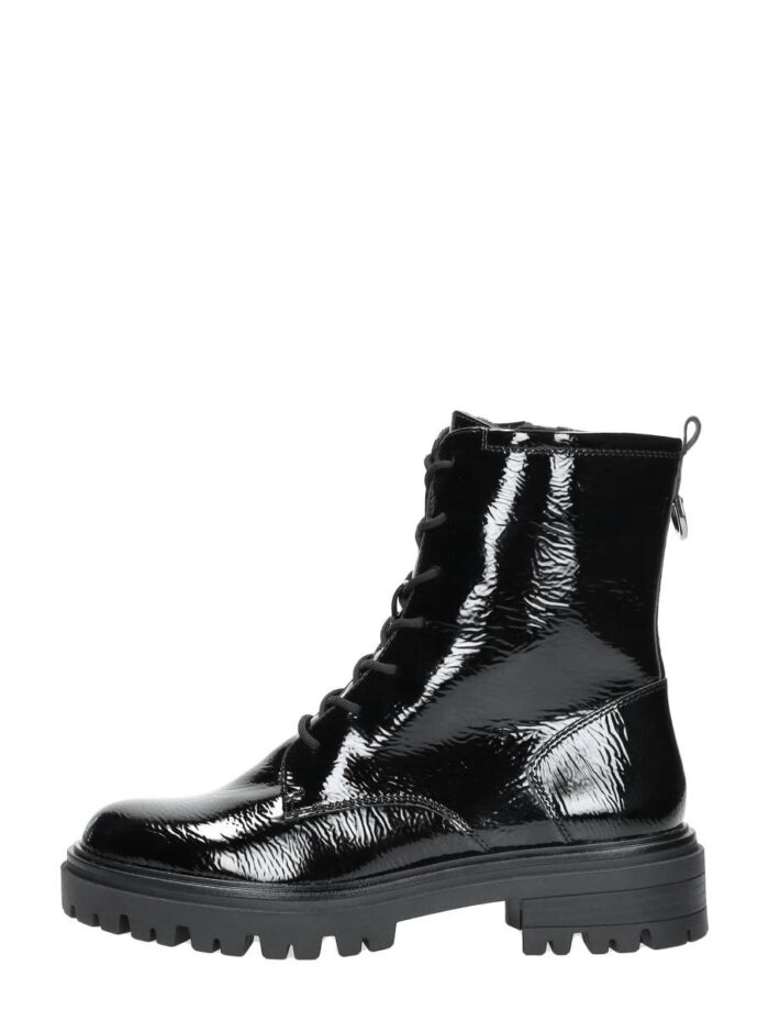 tamaris Veterschoenen Hoog Zwartlak – Zwart lak