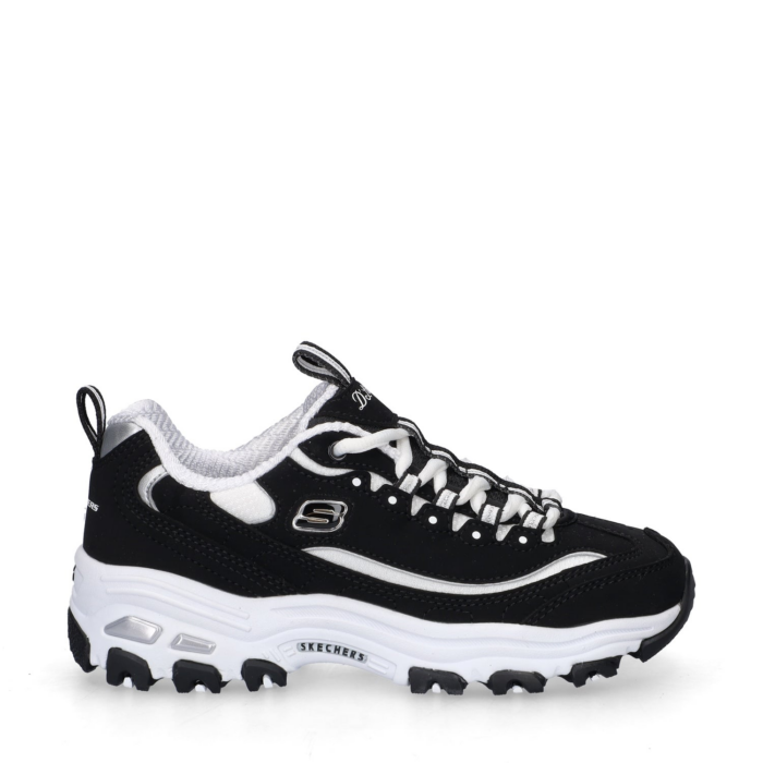 Skechers D’Lites lage sneakers – Zwart