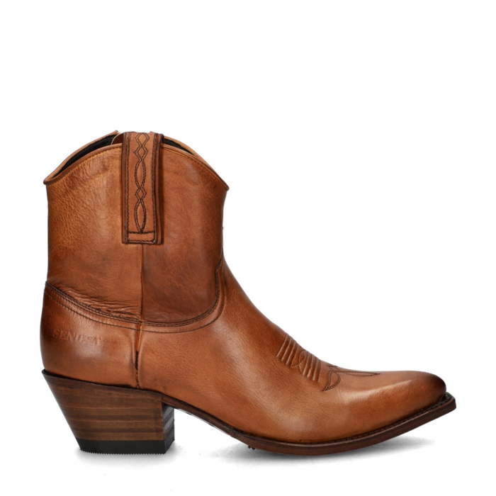 Sendra 13504 Lia Flex enkellaarsjes – Cognac