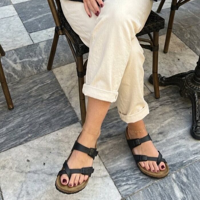 Birkenstock Mayari zwart Birko-Flor