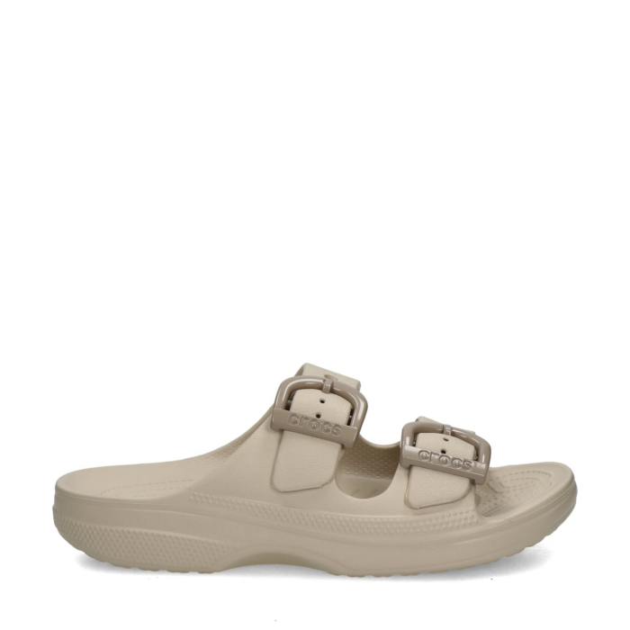 Crocs Saturday Enamel Buckle Sandal badslippers – Wit