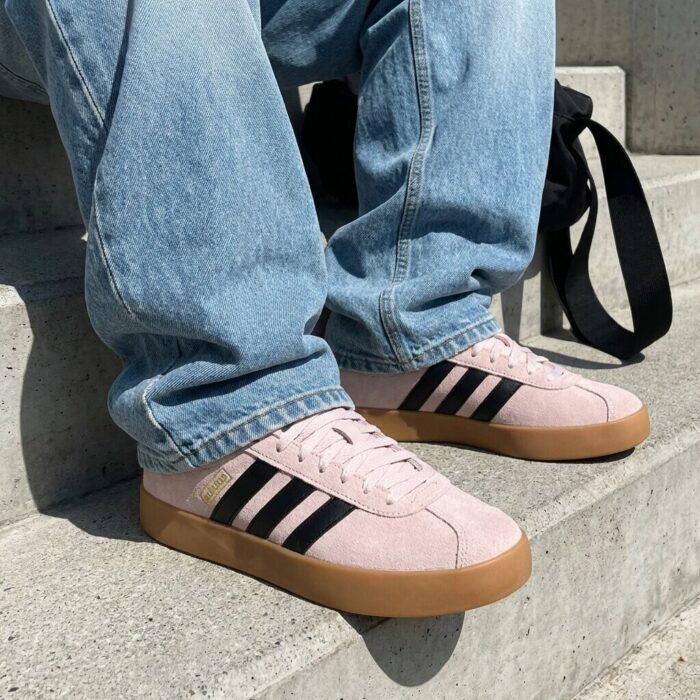 Adidas VL Court 3.0 Sneakers roze Suéde – Beige