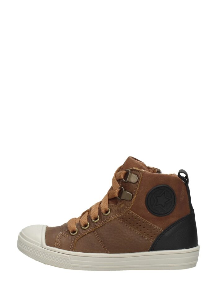 Keq Veterschoenen Hoog – Cognac