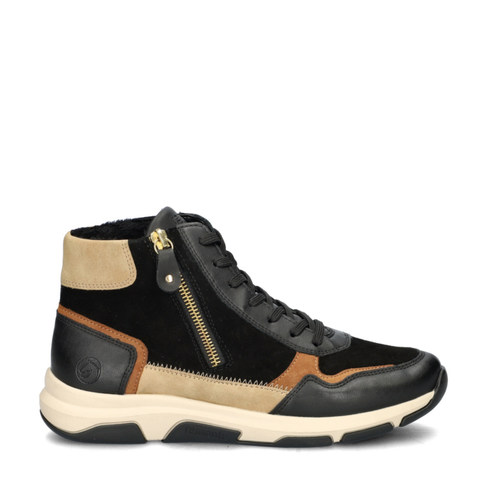 Remonte hoge sneakers – Zwart