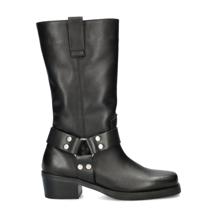 Nelson bikerboots – Zwart
