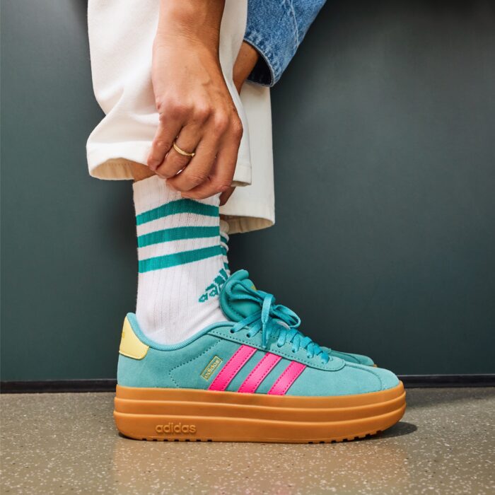 Adidas VL Court Bold Sneakers groen Suede