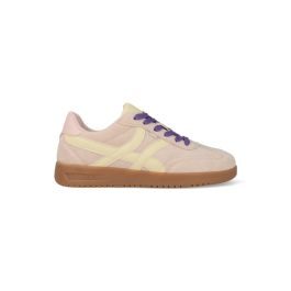 POSH by Poelman Megan suède sneakers beige/lichtgeel